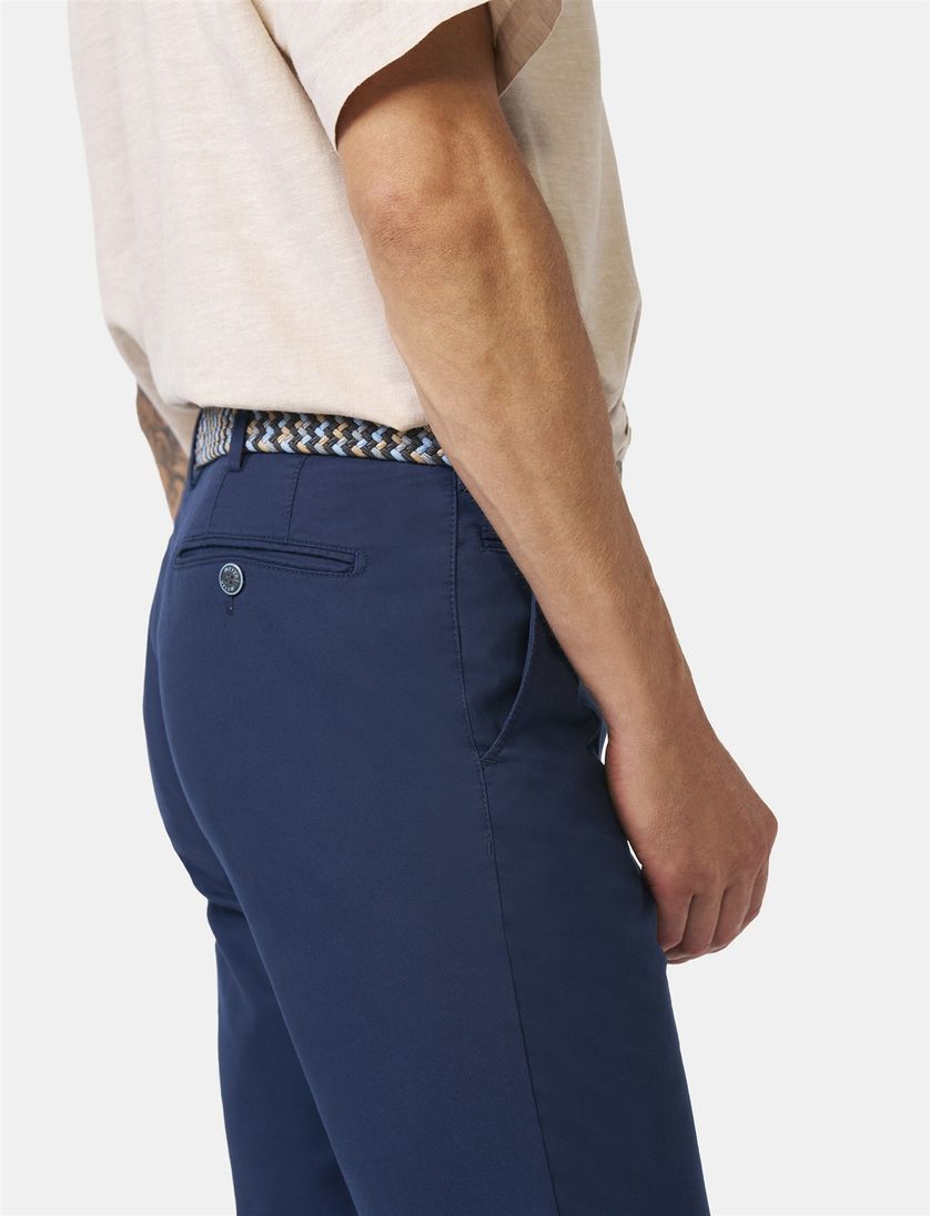 katoenen broek Meyer Bonn donkerblauw