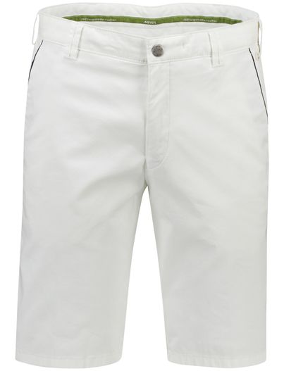 Meyer Meyer bermuda wit katoen effen