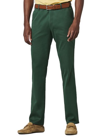 Meyer Meyer Bonn katoenen broek modern fit groen