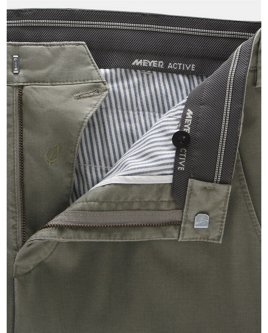 Meyer Bonn katoenen broek groen