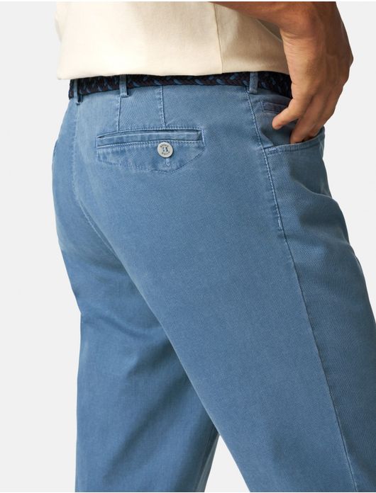 katoenen broek blauw Meyer Dublin
