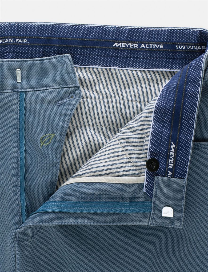 katoenen broek blauw Meyer Dublin