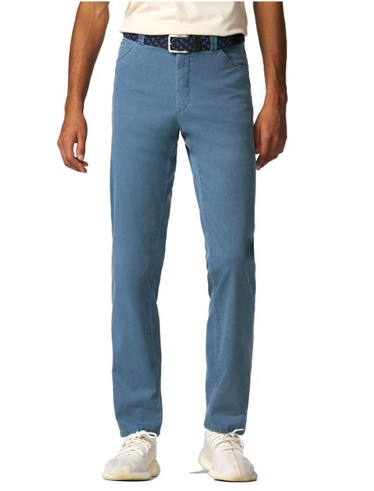 katoenen broek blauw Meyer Dublin