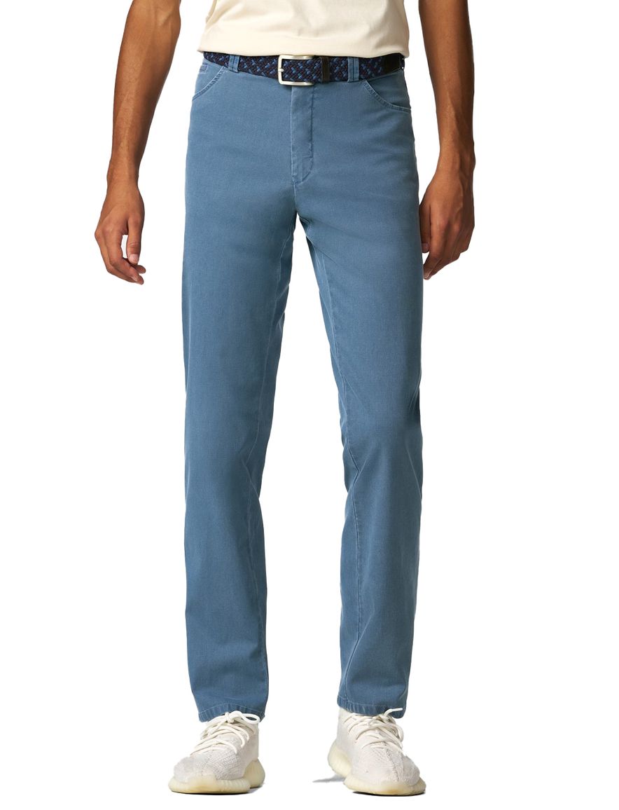 katoenen broek blauw Meyer Dublin