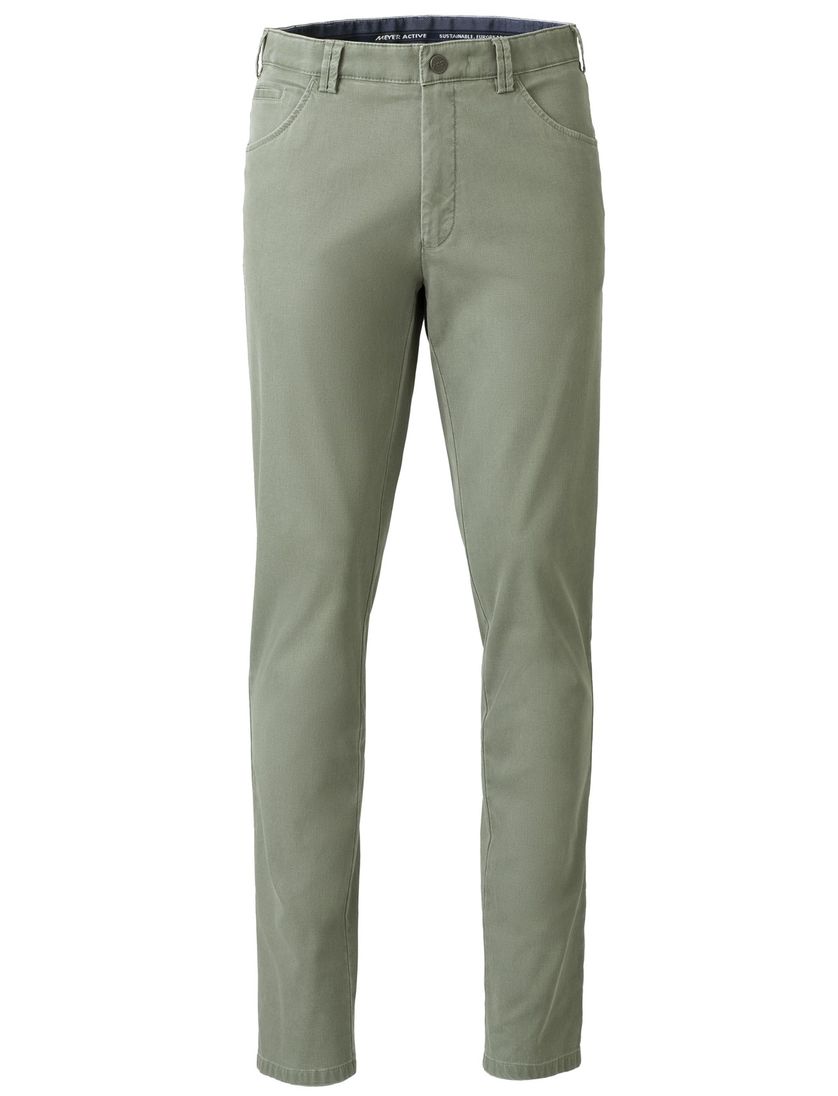 katoenen broek Meyer Dublin groen