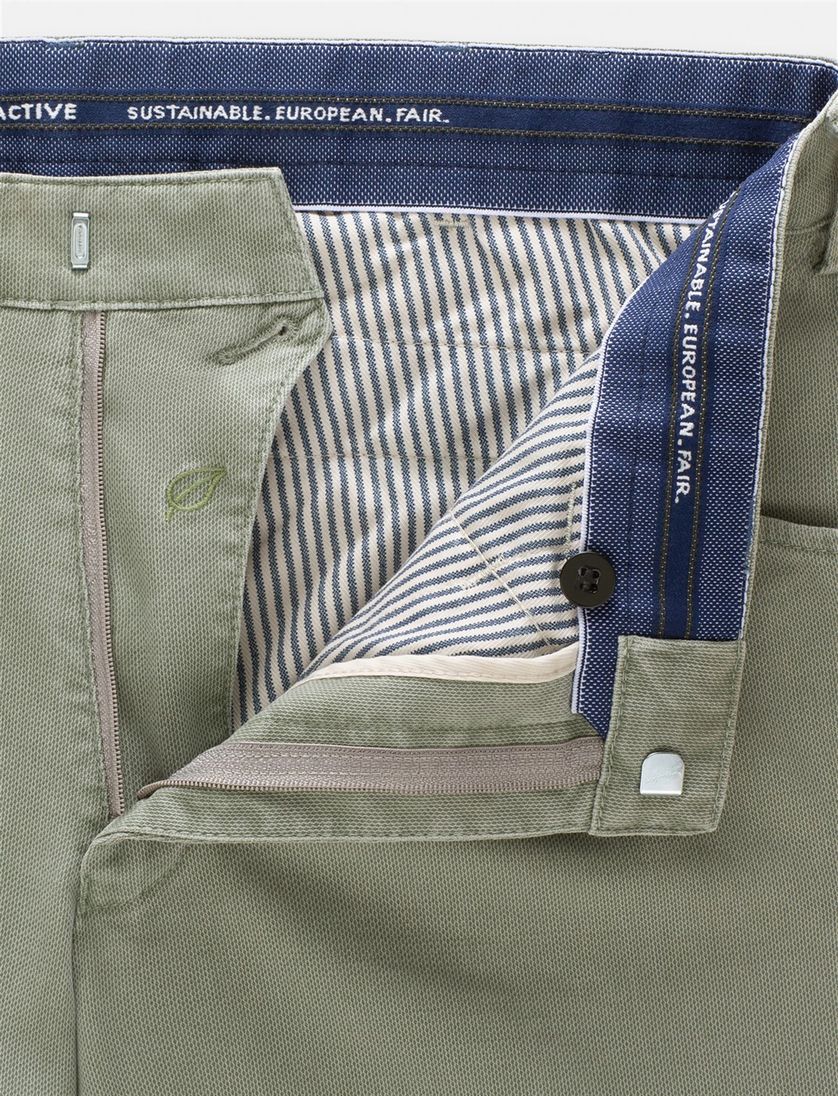 katoenen broek Meyer Dublin groen