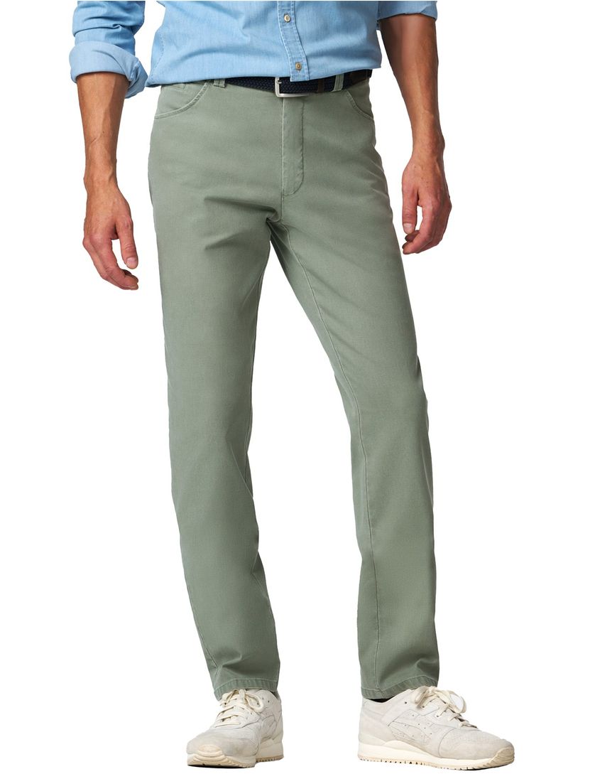 katoenen broek Meyer Dublin groen