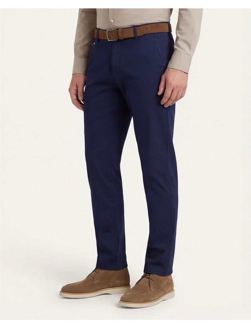 Meyer pantalon flatfront Tokyo donkerblauw