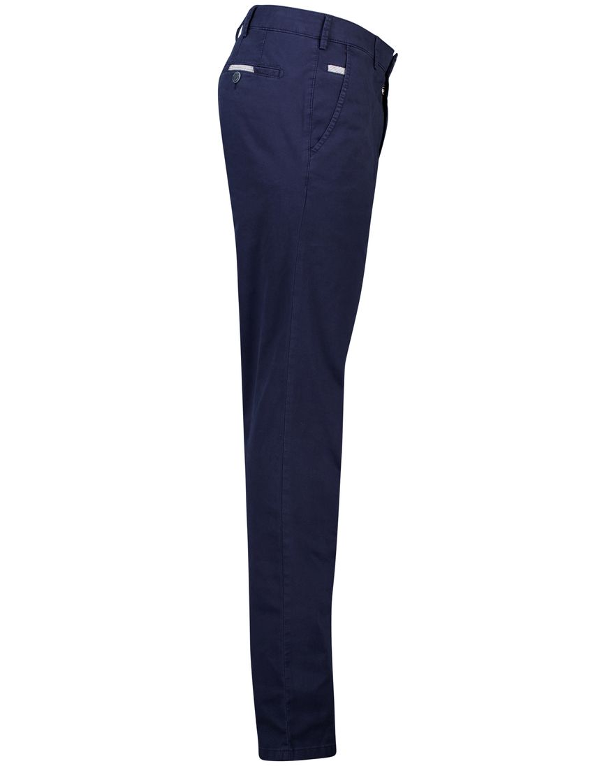 Meyer Pantalon flatfront Tokyo donkerblauw effen
