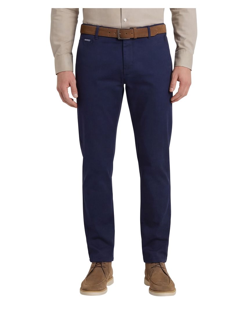 Meyer pantalon flatfront Tokyo donkerblauw