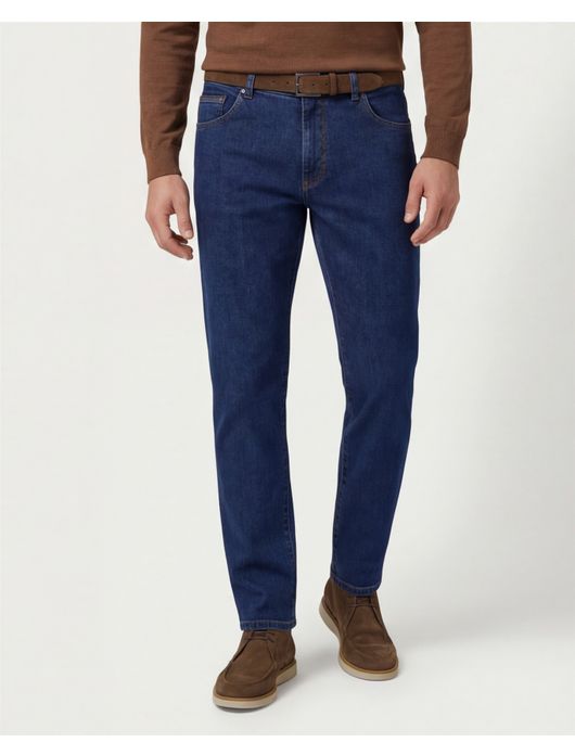 Meyer Dublin pantalon jeans blauw DUBLIN Art.1-4174-16
