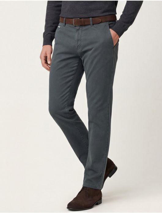 Meyer Pantalon katoen blauw 5-pocket