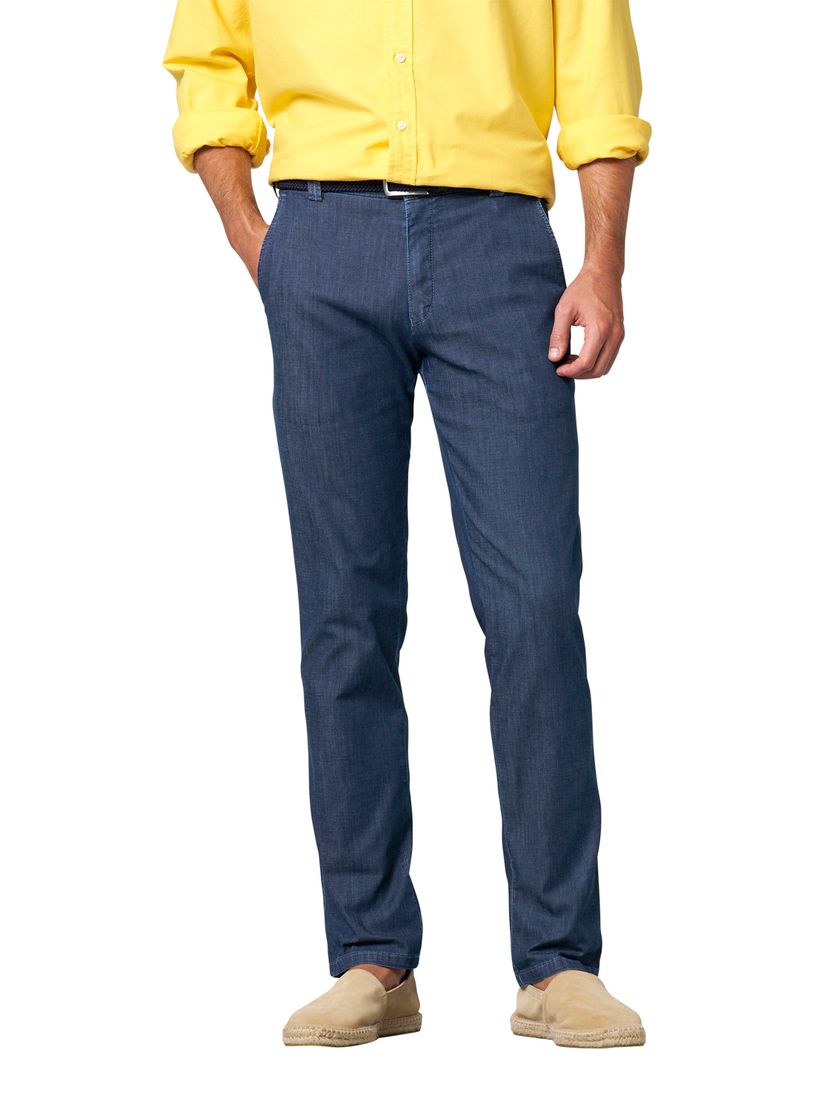 Meyer Pantalon jeans blauw effen