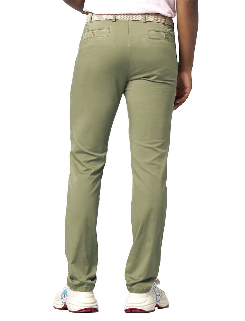 katoenen broek Meyer New York groen