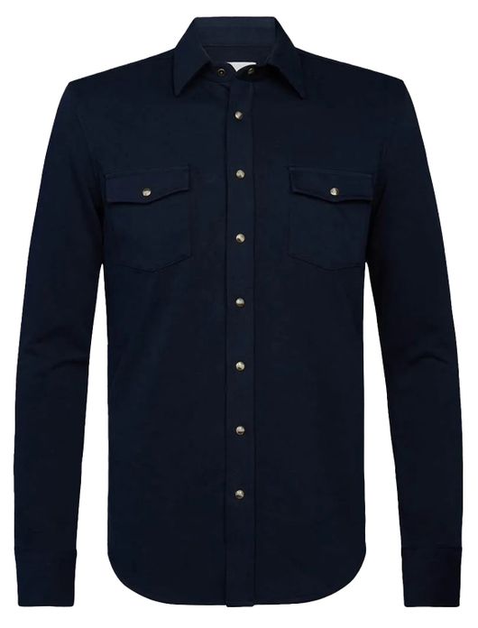 Overshirt donkerblauw Profuomo