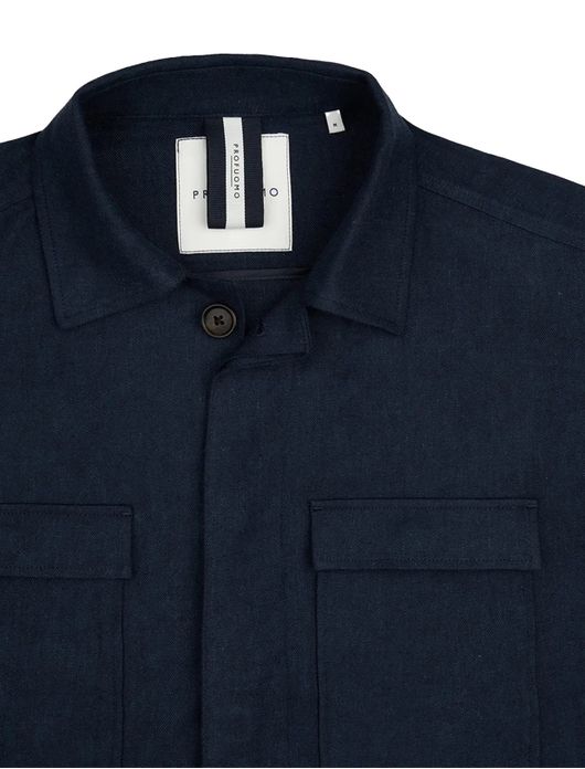 Profuomo overshirt blauw