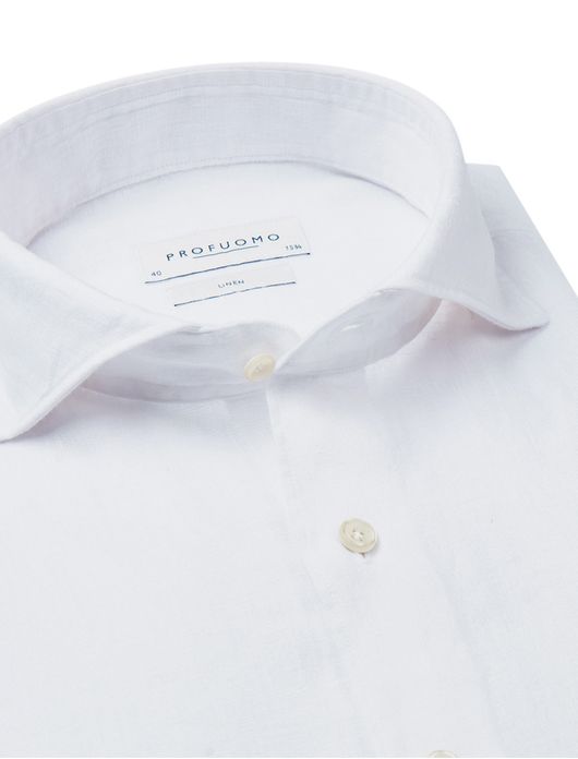 Profuomo overhemd wit linnen