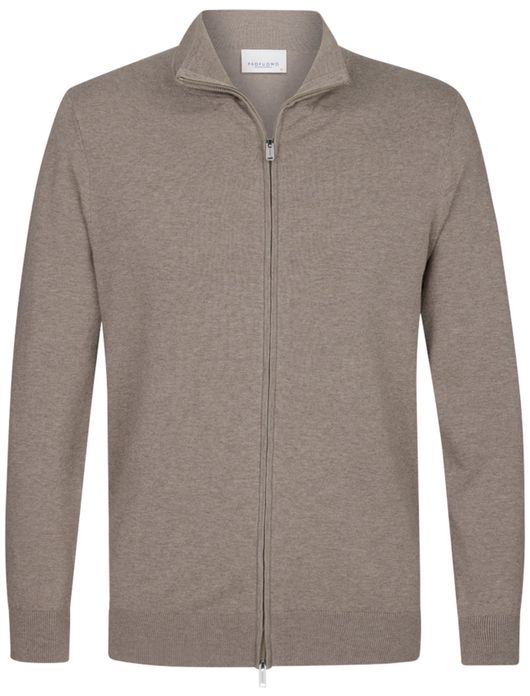 Profuomo vest bruin gemeleerd