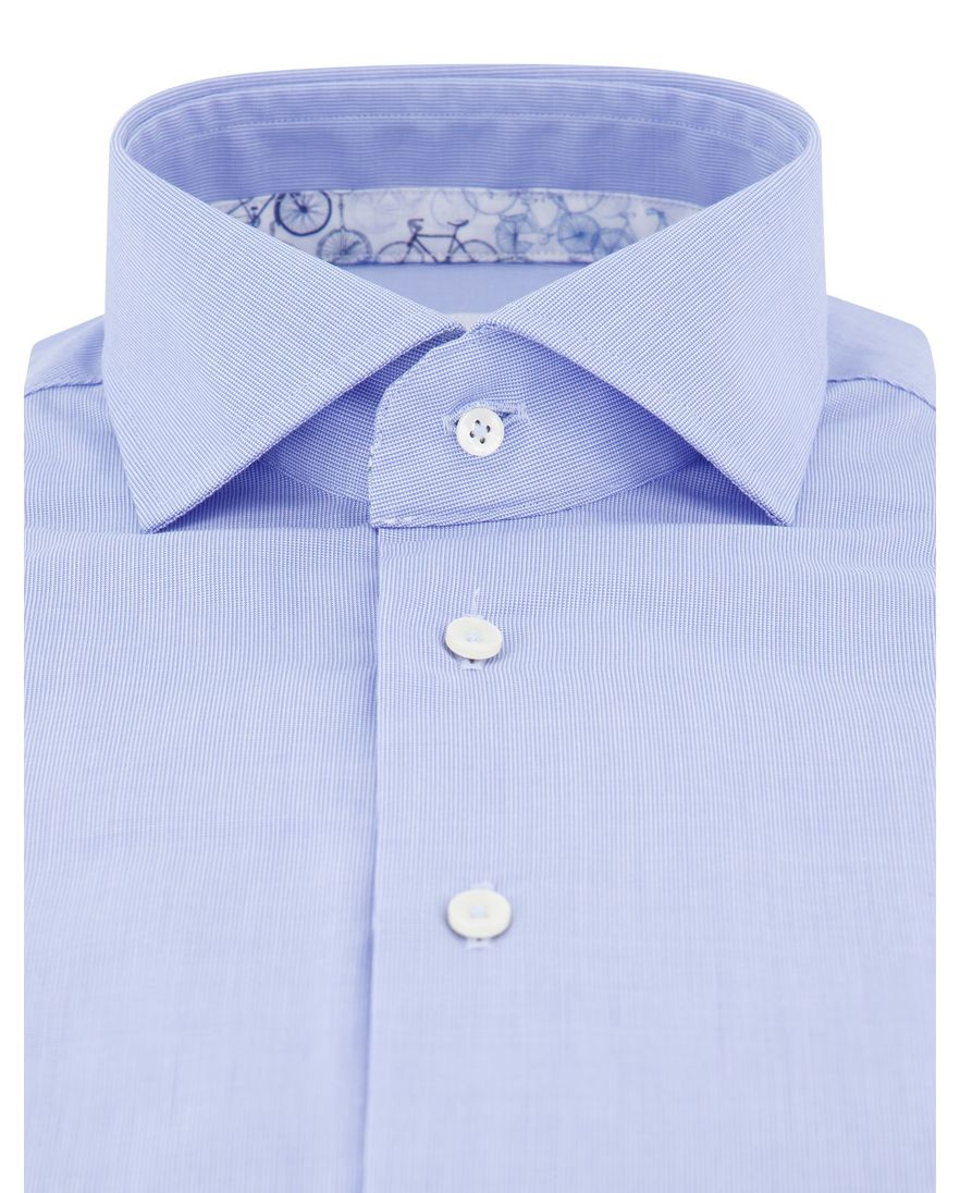 Michaelis overhemd lichtblauw strijkvrij effen