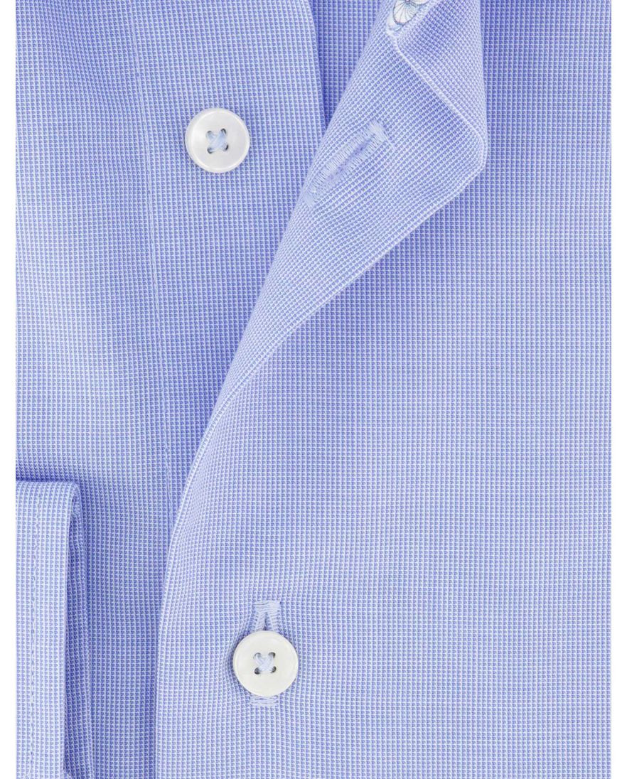 Michaelis overhemd lichtblauw strijkvrij effen