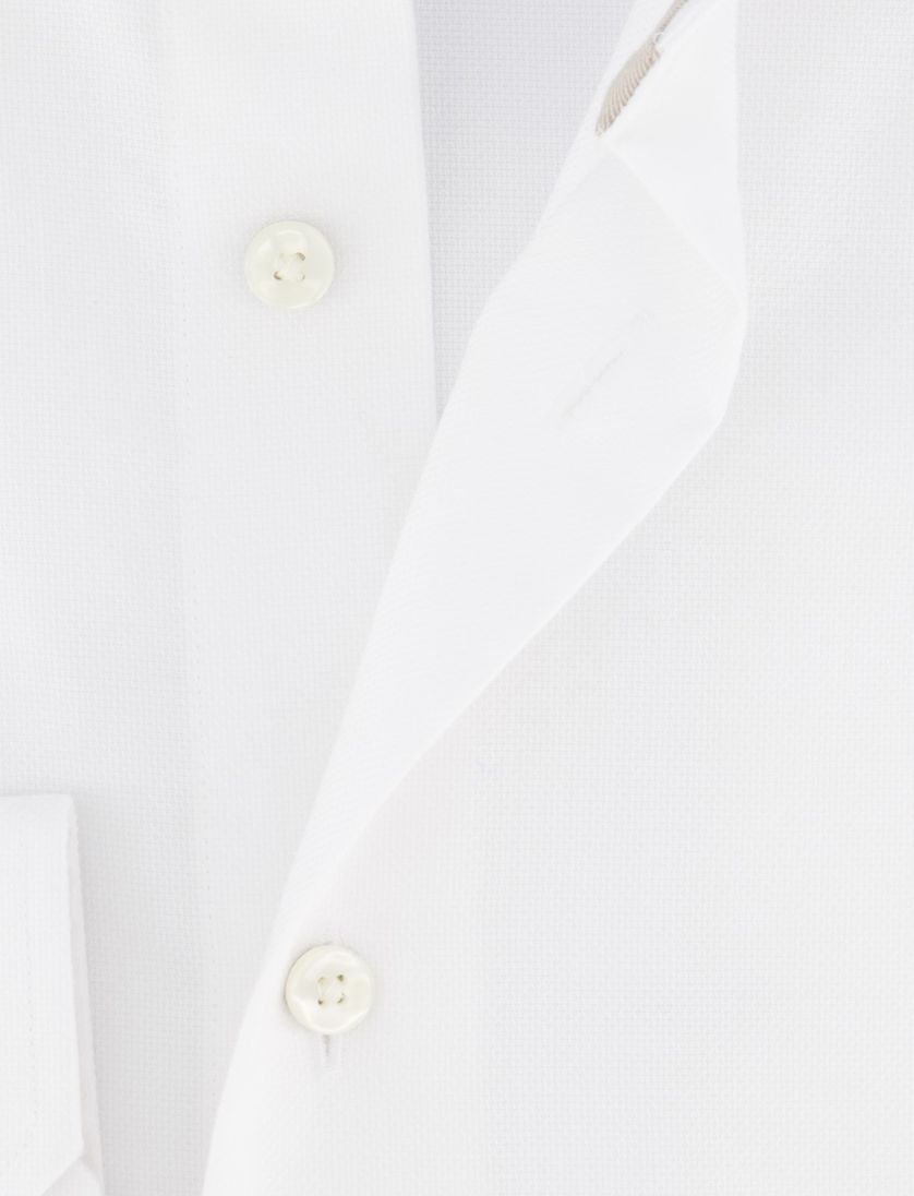 Michaelis overhemd wit Slim Fit Non-Iron 100% katoen