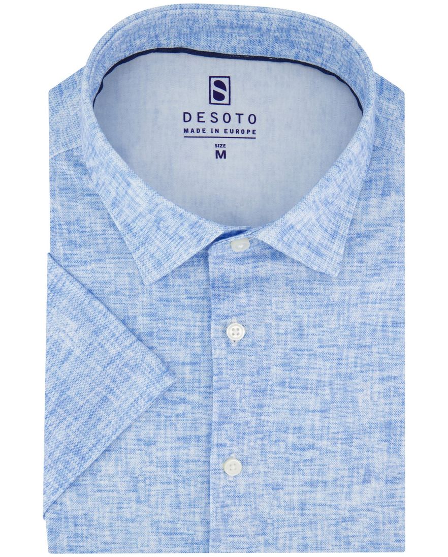 Desoto overhemd lichtblauw katoen