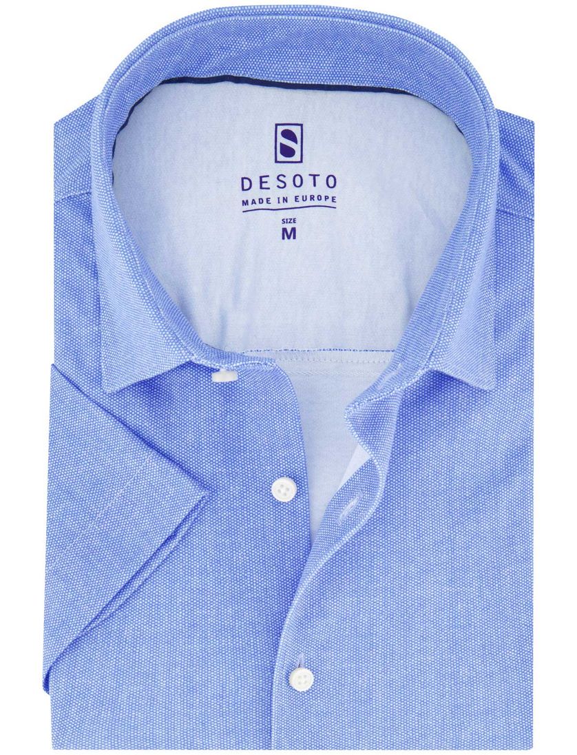 overhemd Desoto blauw katoen