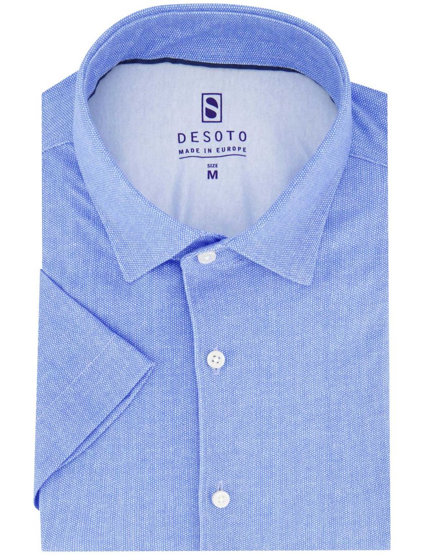 overhemd Desoto blauw katoen