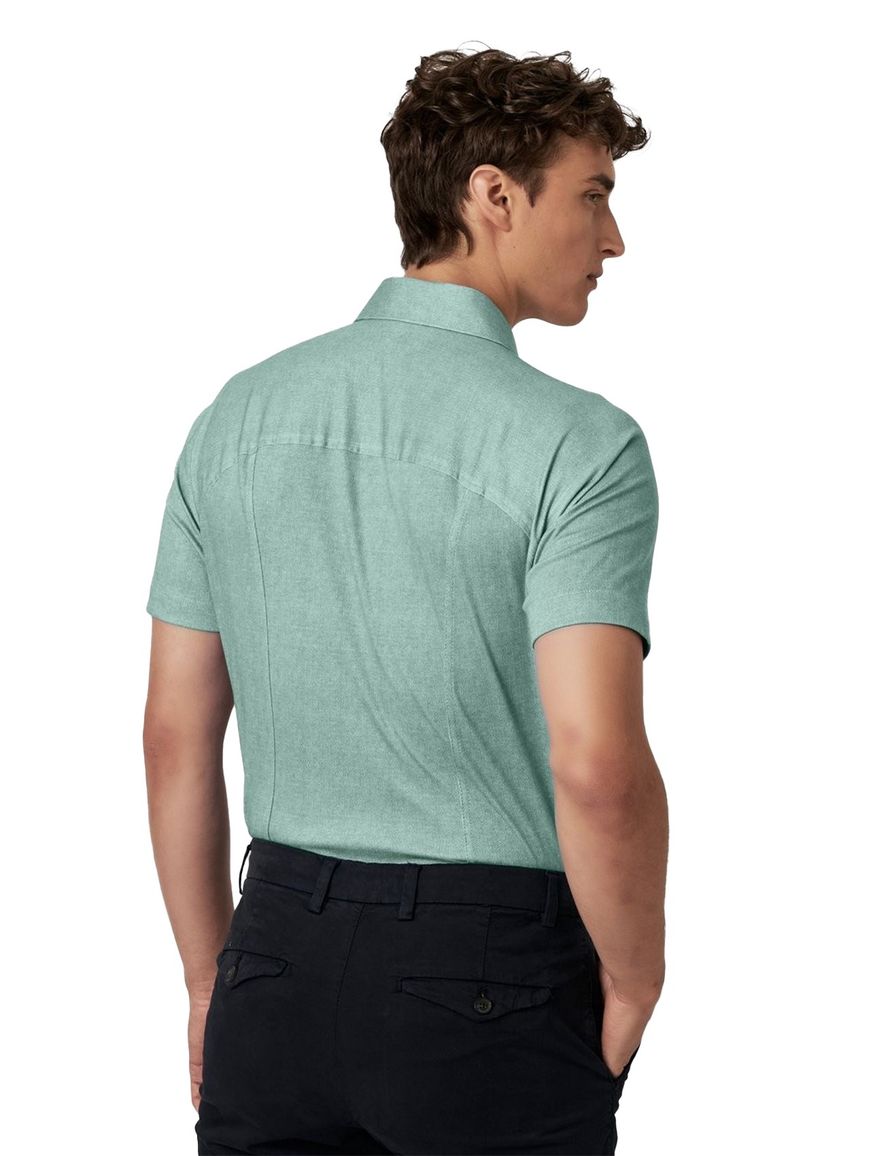 Desoto overhemd mintgroen korte mouw jersey