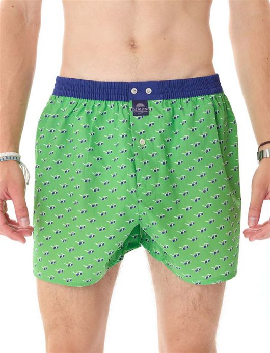 Mc Alson boxershort groen geprint multicolor