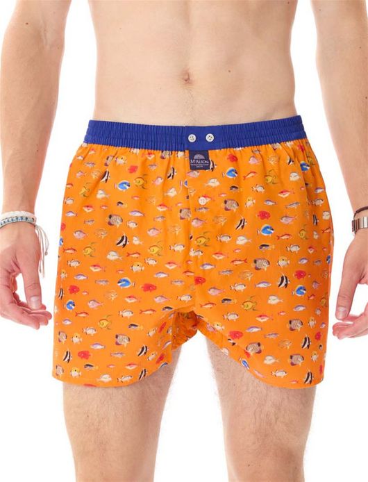Mc Alson boxershort vissen oranje