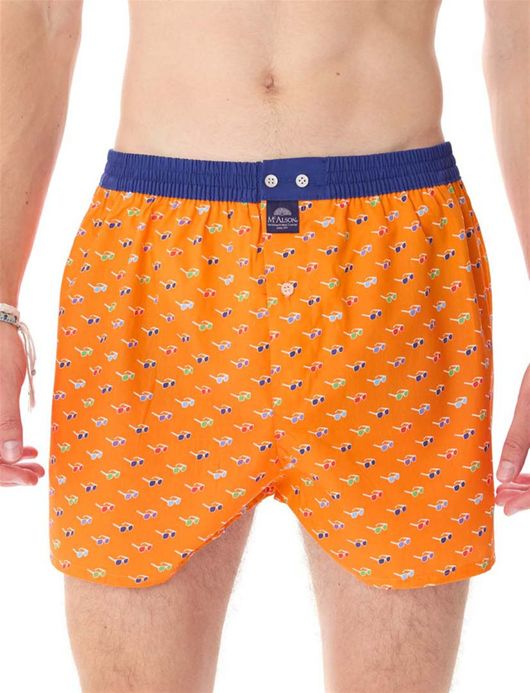 Mc Alson boxershort oranje geprint