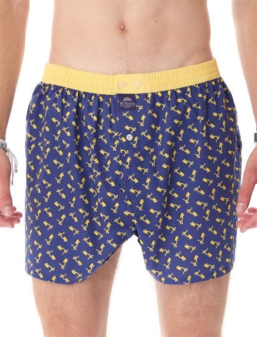 Mc Alson boxershort scooters donkerblauw-geel