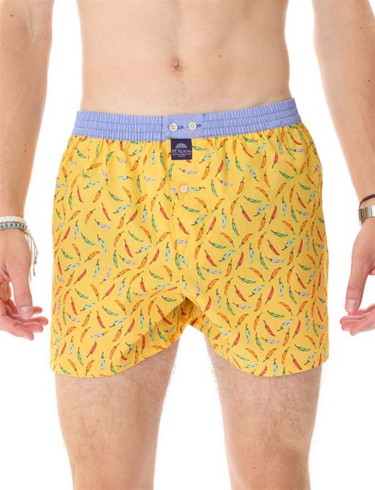 Mc Alson boxershort geel pepers multicolor