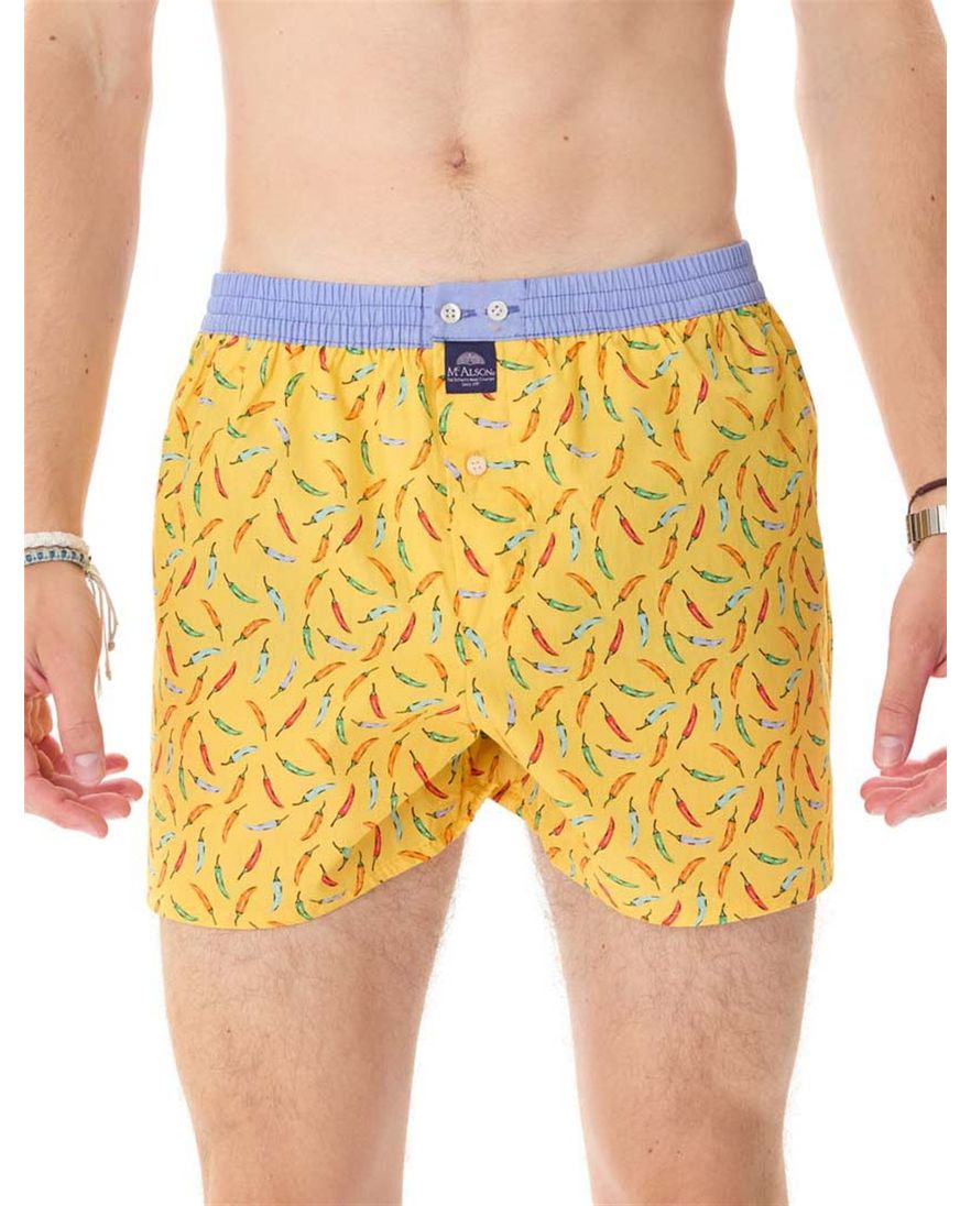 Mc Alson boxershort geel pepers multicolor
