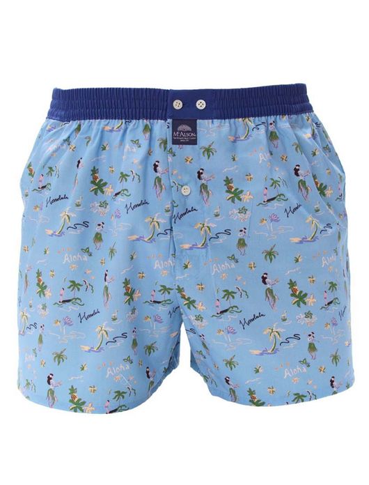 Mc Alson boxershort lichtblauw geprint