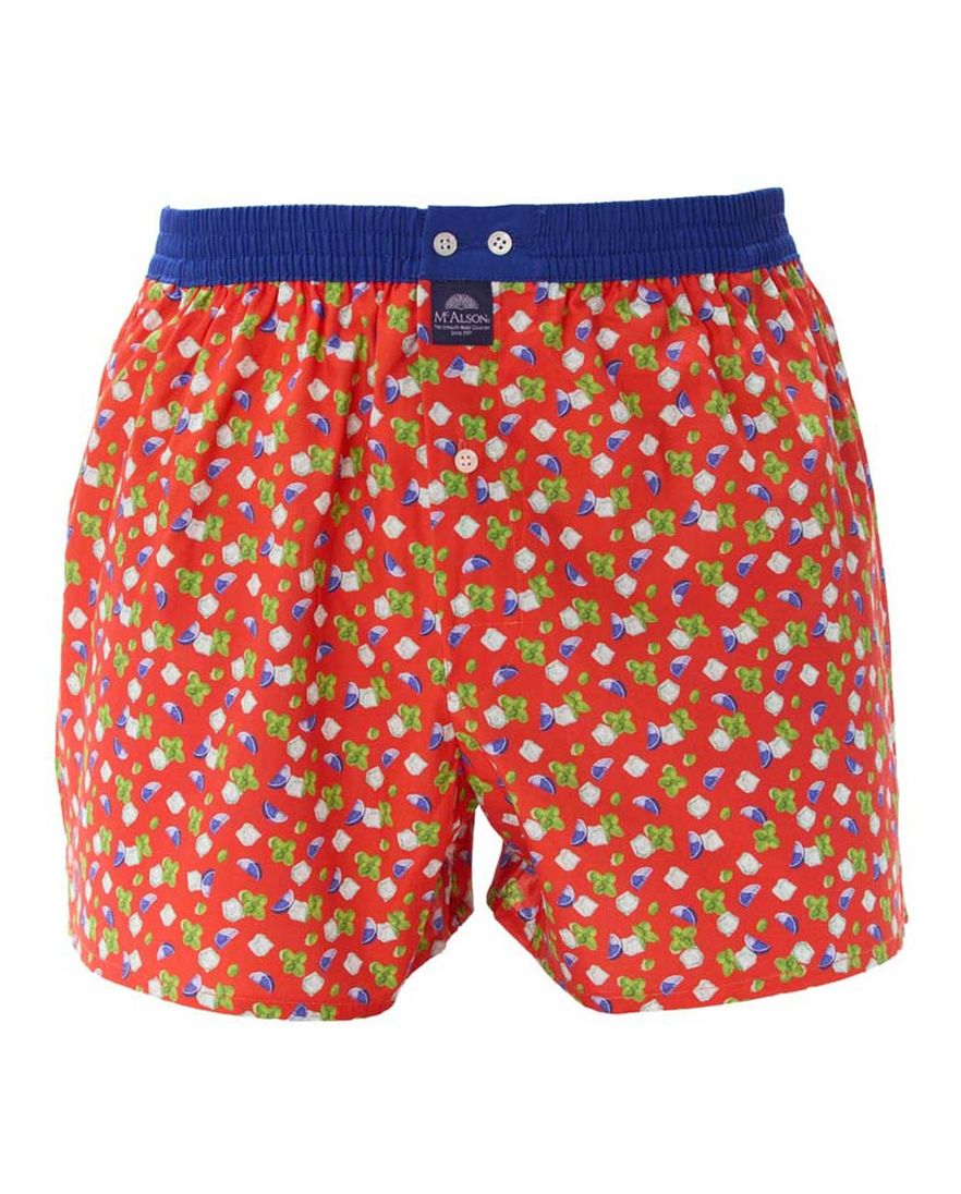 Mc Alson boxershort rood geprint multicolor