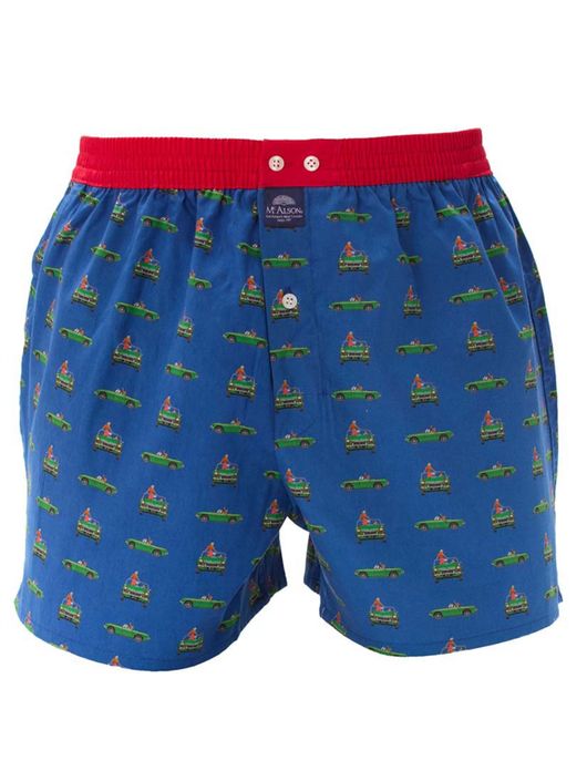 Mc Alson boxershort blauw auto's