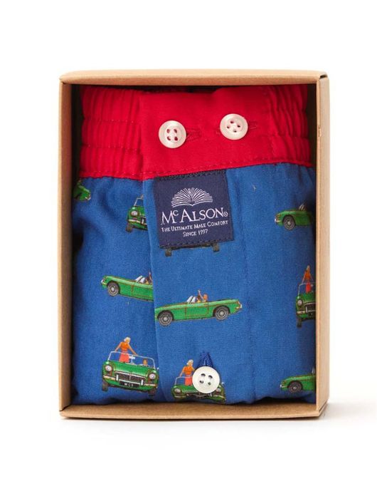 Mc Alson boxershort blauw auto's