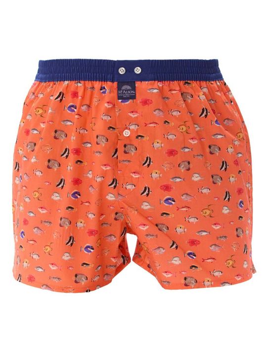 Mc Alson boxershort rood vissen