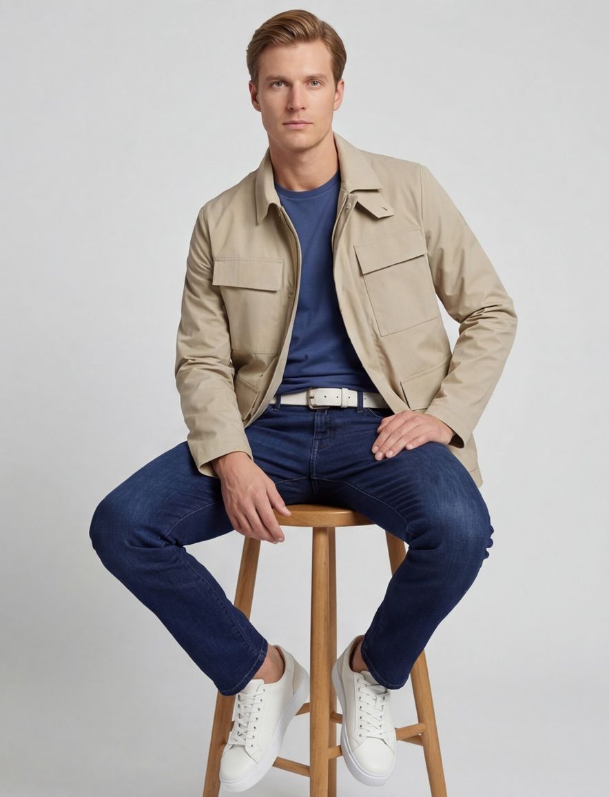 People of Shibuya zomerjas beige