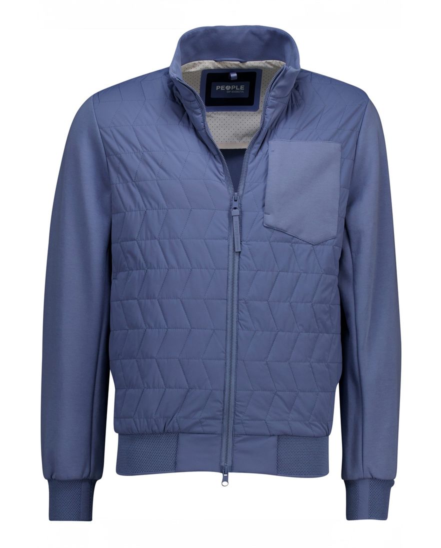 People of Shibuya tussenjas blauw gewatteerd