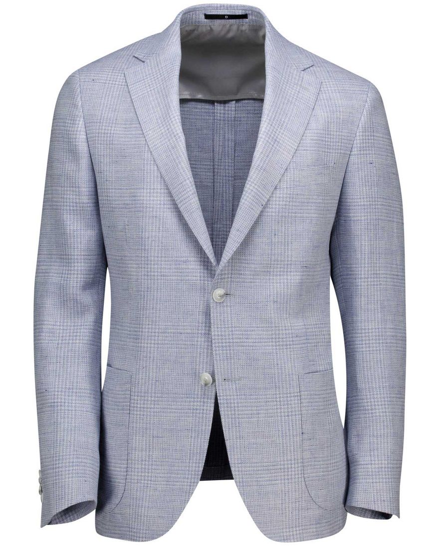 Dressler Colbert lichtblauw geruit