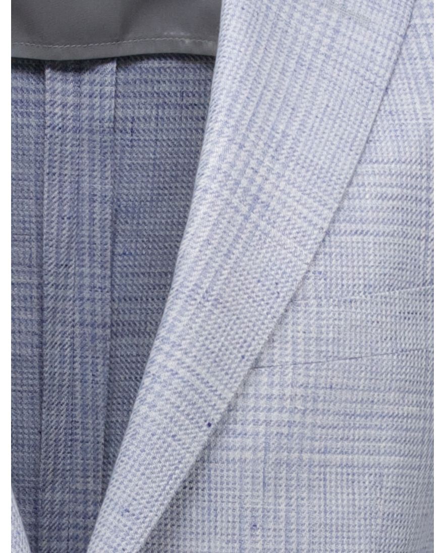 Dressler Colbert lichtblauw geruit