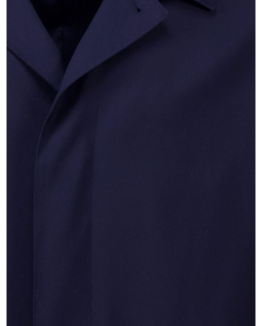 Dressler jas trenchcoat navy waterafstotend effen