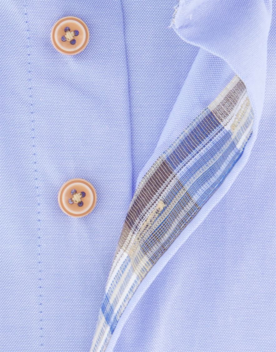 Portofino overhemd effen lichtblauw