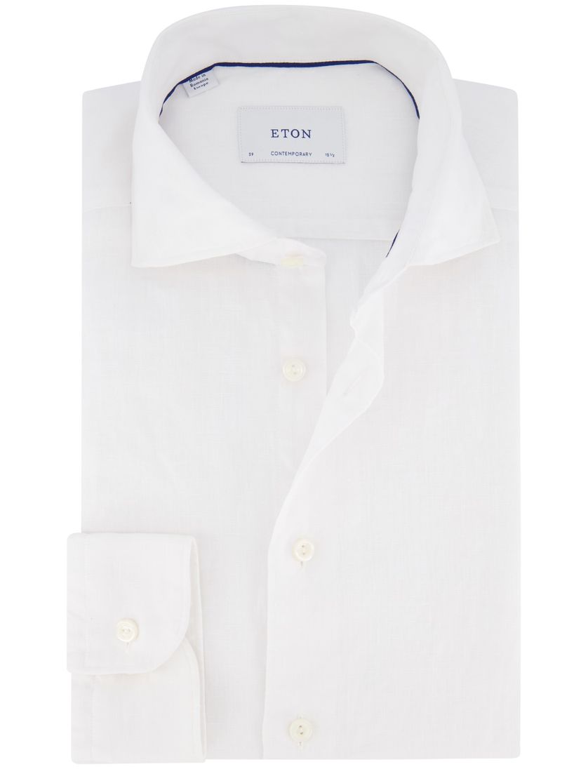 Eton linnen overhemd Contemporary wit