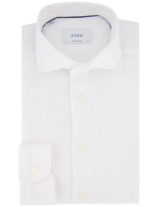 Eton overhemd Contamporary wit linnen