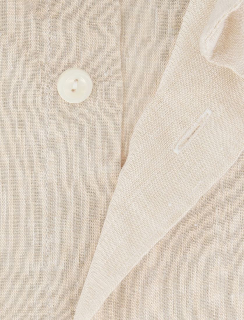 Eton linnen overhemd Contemporary beige