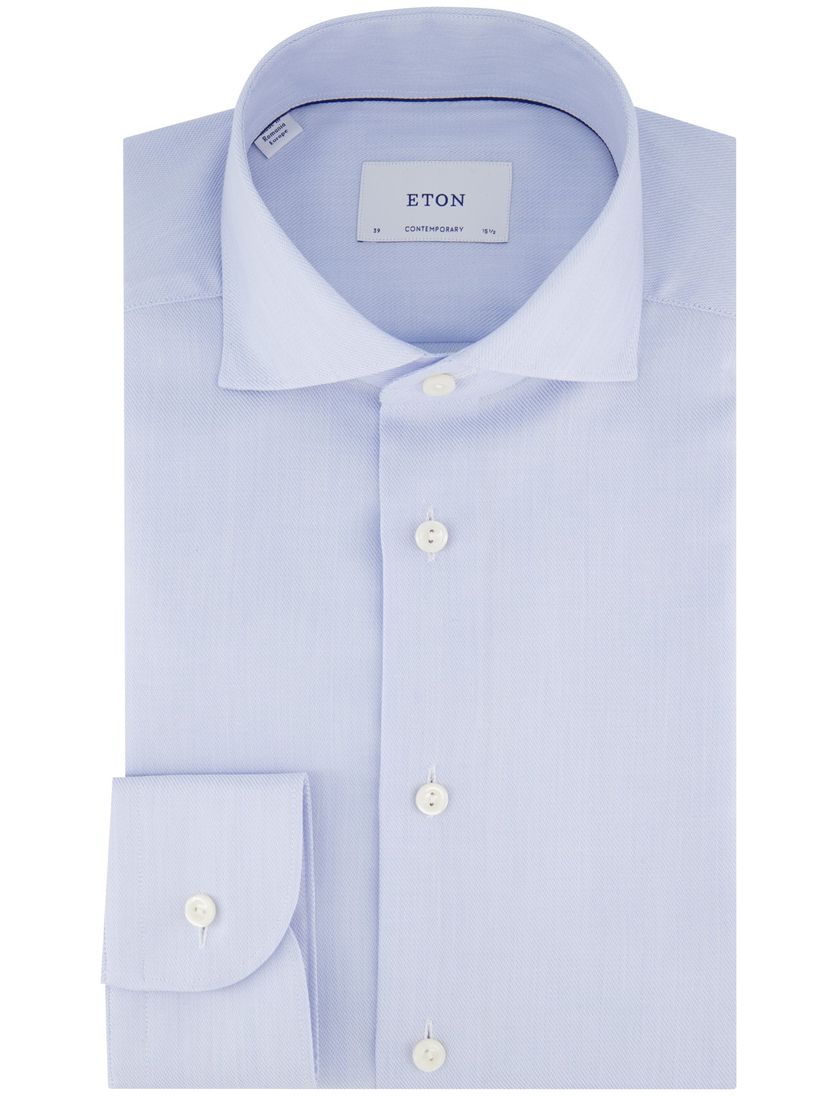 overhemd Eton lichtblauw katoen